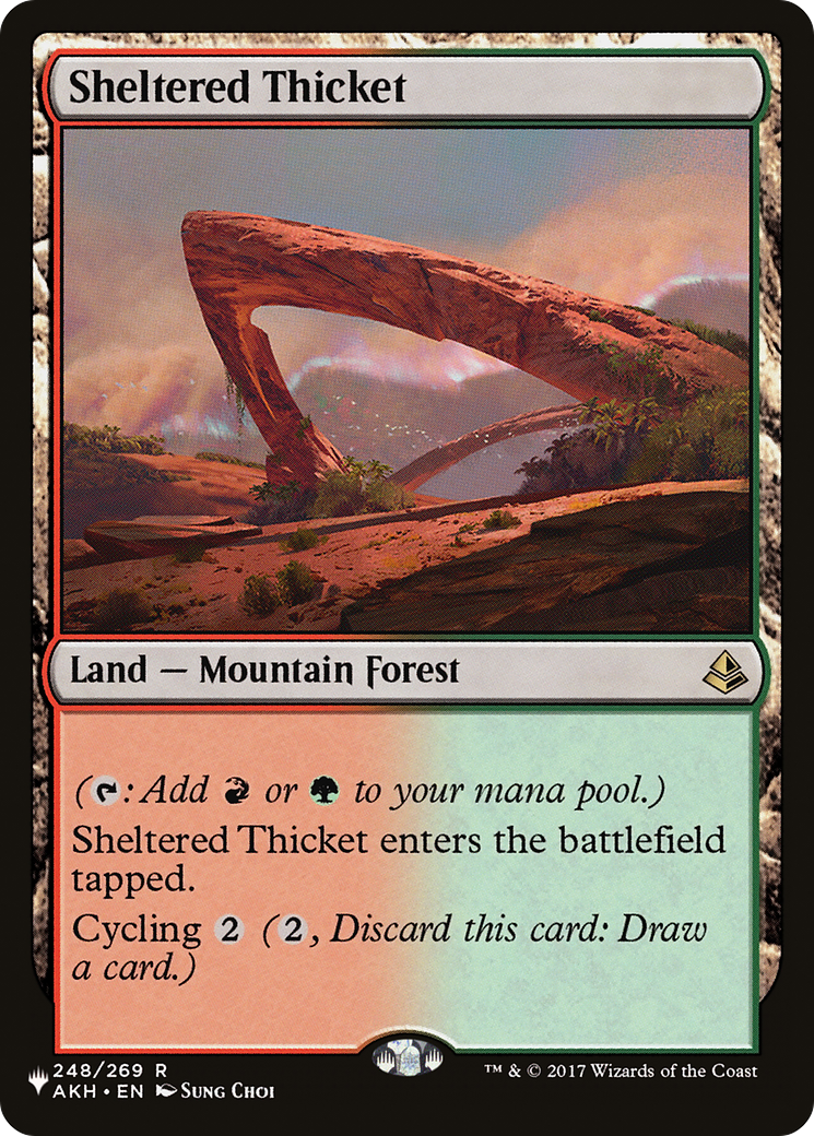 Sheltered Thicket (PCTB-084) - From Cute to Brute - Premium MTG Single from Wizards of the Coast - Just $0.25! Shop now at Game Crave Tournament Store