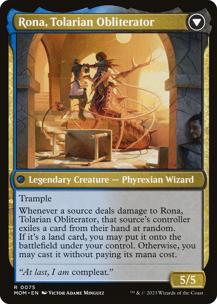 Rona, Herald of Invasion // Rona, Tolarian Obliterator (MOM-075) - March of the Machine - Premium MTG Single from Wizards of the Coast - Just $0.22! Shop now at Game Crave Tournament Store