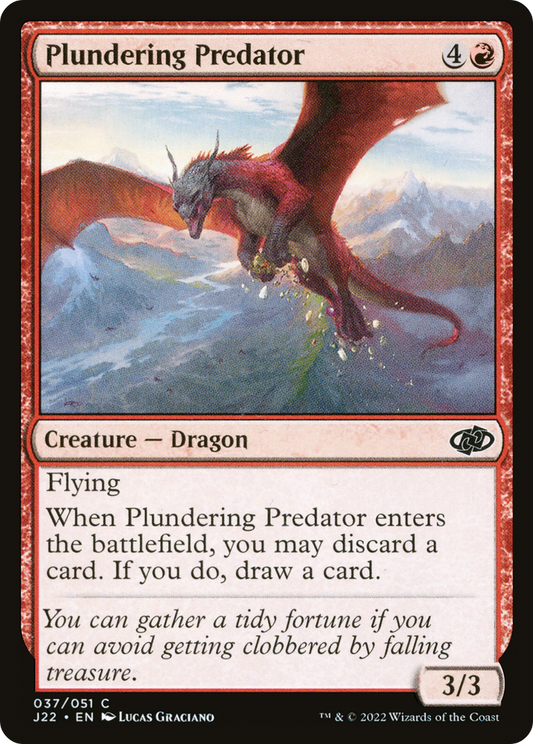 Plundering Predator (J22-037) - Jumpstart 2022 - Premium MTG Single from Wizards of the Coast - Just $0.25! Shop now at Game Crave Tournament Store
