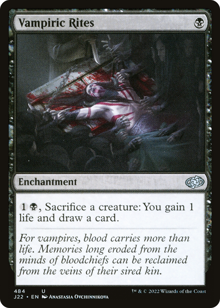 Vampiric Rites (J22-484) - Jumpstart 2022 - Premium MTG Single from Wizards of the Coast - Just $0.25! Shop now at Game Crave Tournament Store