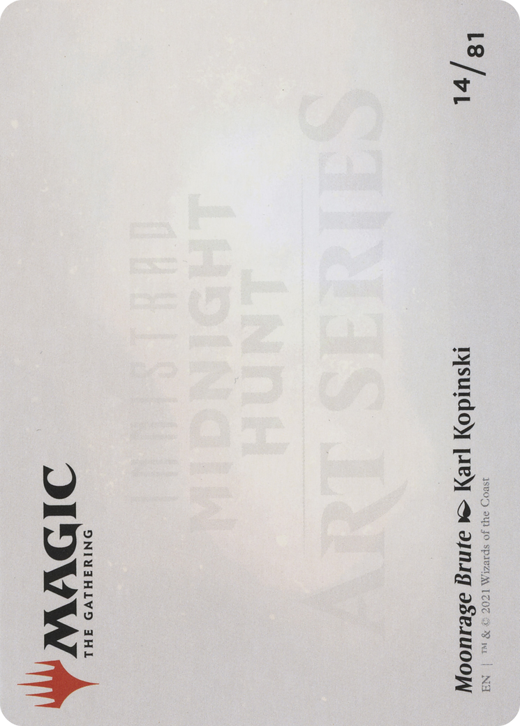 Moonrage Brute // Moonrage Brute (AMID-014) - Midnight Hunt Art Series (Borderless) - Premium MTG Single from Wizards of the Coast - Just $0! Shop now at Game Crave Tournament Store