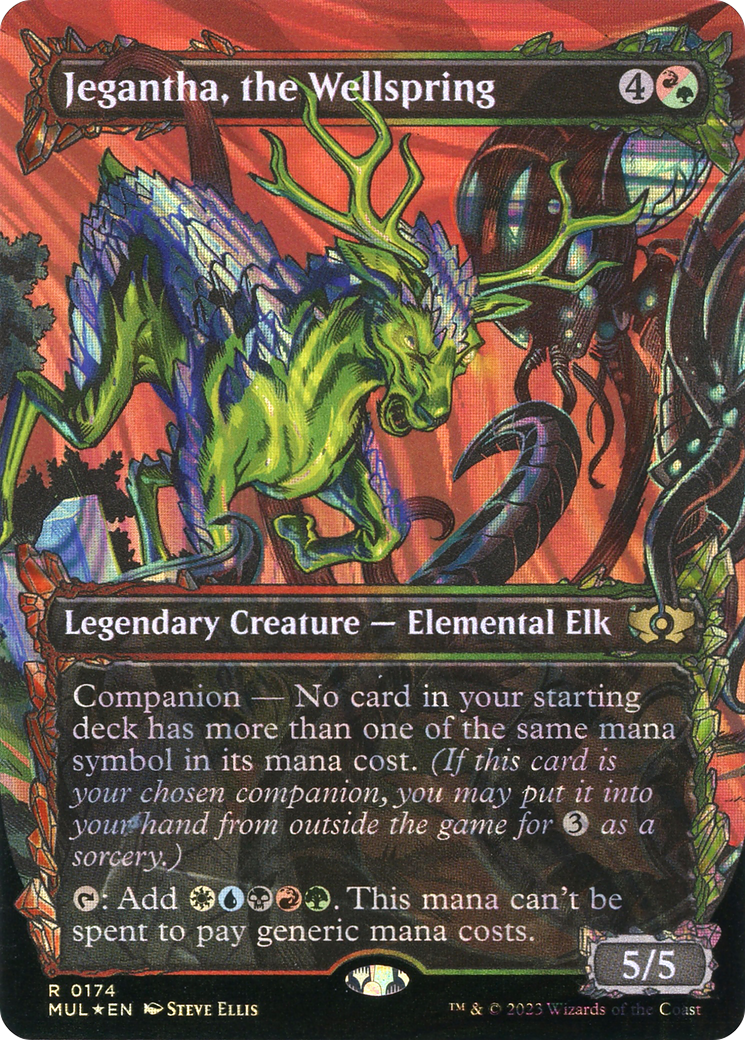 Jegantha, the Wellspring (MUL-174) - Multiverse Legends: (Showcase) (Borderless) Foil - Premium MTG Single from Wizards of the Coast - Just $2.69! Shop now at Game Crave Tournament Store