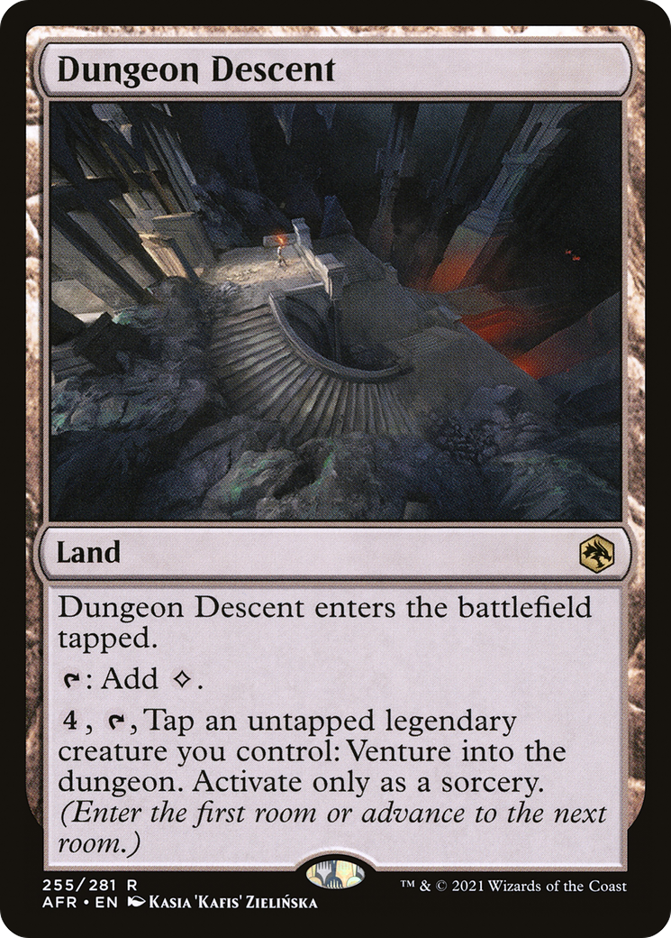 Dungeon Descent (AFR-255) - Adventures in the Forgotten Realms - Premium MTG Single from Wizards of the Coast - Just $0.08! Shop now at Game Crave Tournament Store