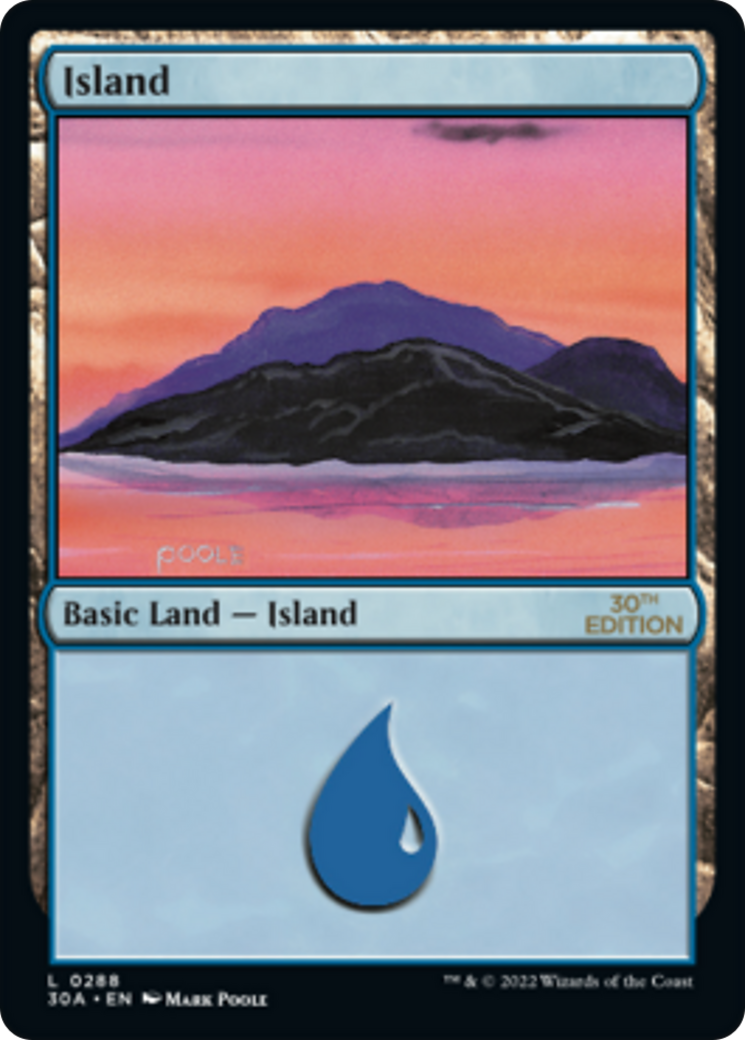 Island (30A-288) - 30th Anniversary Edition - Premium MTG Single from Wizards of the Coast - Just $0.40! Shop now at Game Crave Tournament Store