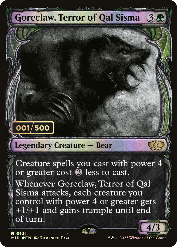 Goreclaw, Terror of Qal Sisma (MUL-157Z) - Multiverse Legends: (Showcase) Foil - Premium MTG Single from Wizards of the Coast - Just $36.61! Shop now at Game Crave Tournament Store