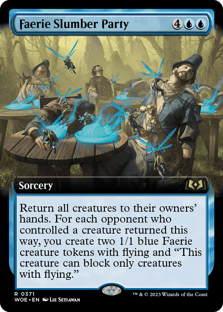 Faerie Slumber Party (WOE-371) - Wilds of Eldraine: (Extended Art) - Premium MTG Single from Wizards of the Coast - Just $0.36! Shop now at Game Crave Tournament Store