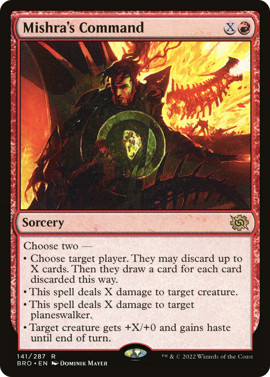 Mishra's Command (BRO-141) - The Brothers' War - Premium MTG Single from Wizards of the Coast - Just $0.08! Shop now at Game Crave Tournament Store