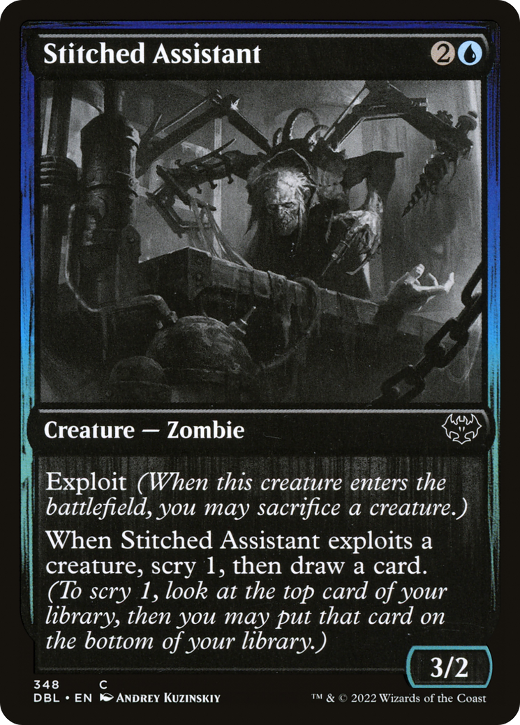 Stitched Assistant (DBL-348) - Innistrad: Double Feature - Premium MTG Single from Wizards of the Coast - Just $0.08! Shop now at Game Crave Tournament Store