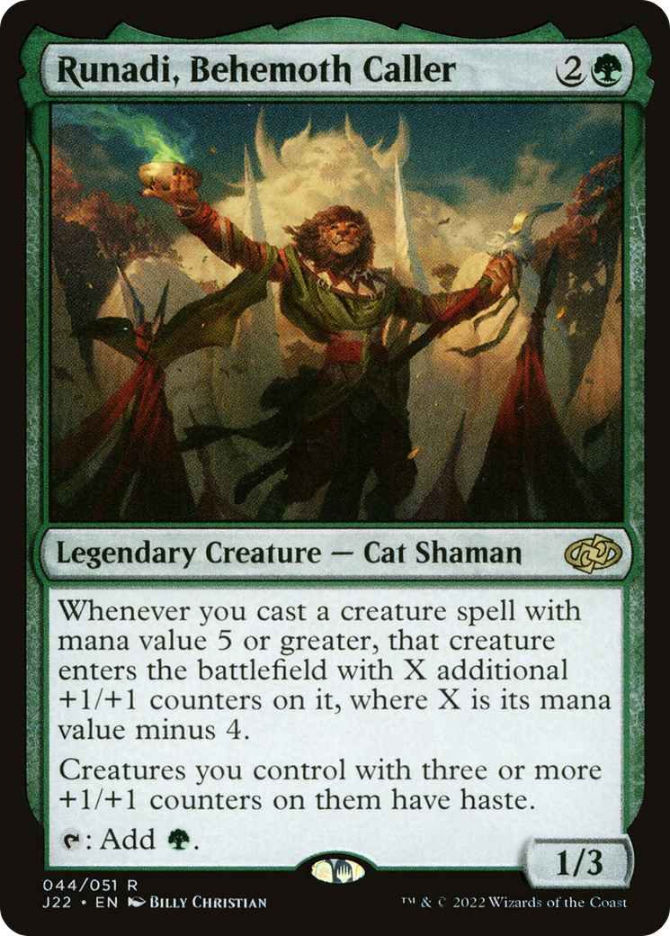 Runadi, Behemoth Caller (J22-044) - Jumpstart 2022 - Premium MTG Single from Wizards of the Coast - Just $0.79! Shop now at Game Crave Tournament Store