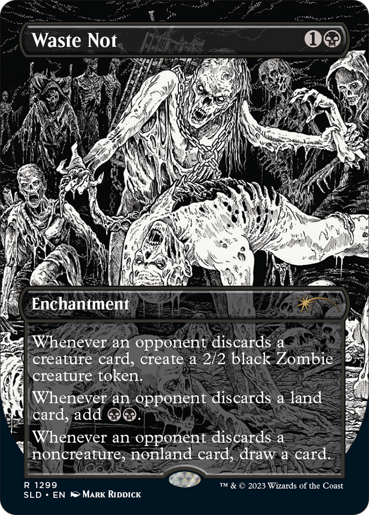 Waste Not (SLD-1299) - Secret Lair Drop (Borderless) Foil - Premium MTG Single from Wizards of the Coast - Just $5.71! Shop now at Game Crave Tournament Store