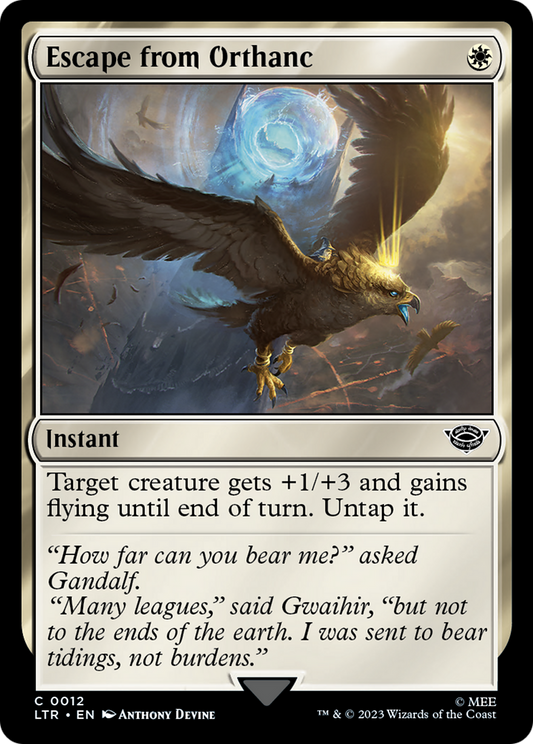 Escape from Orthanc (LTR-012) - The Lord of the Rings: Tales of Middle-earth - Premium MTG Single from Wizards of the Coast - Just $0.08! Shop now at Game Crave Tournament Store
