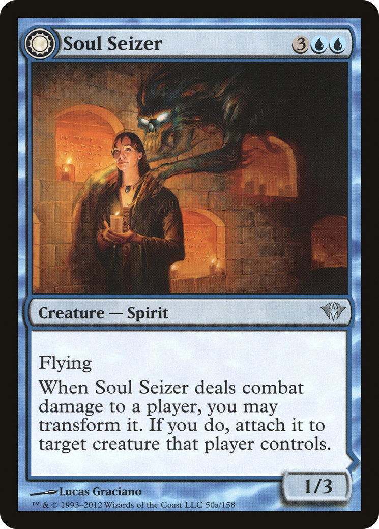 Soul Seizer // Ghastly Haunting (DKA-050) - Dark Ascension: (Double Faced Transform) Foil - Premium MTG Single from Wizards of the Coast - Just $0.11! Shop now at Game Crave Tournament Store