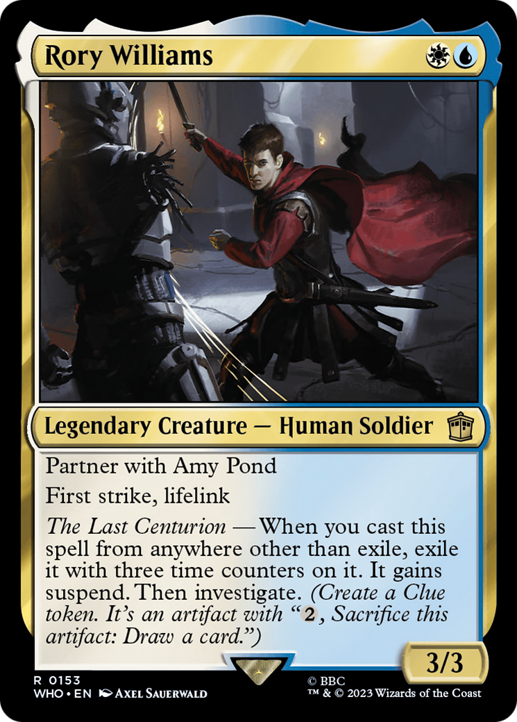 Rory Williams (WHO-153) - Doctor Who Foil - Premium MTG Single from Wizards of the Coast - Just $0.09! Shop now at Game Crave Tournament Store
