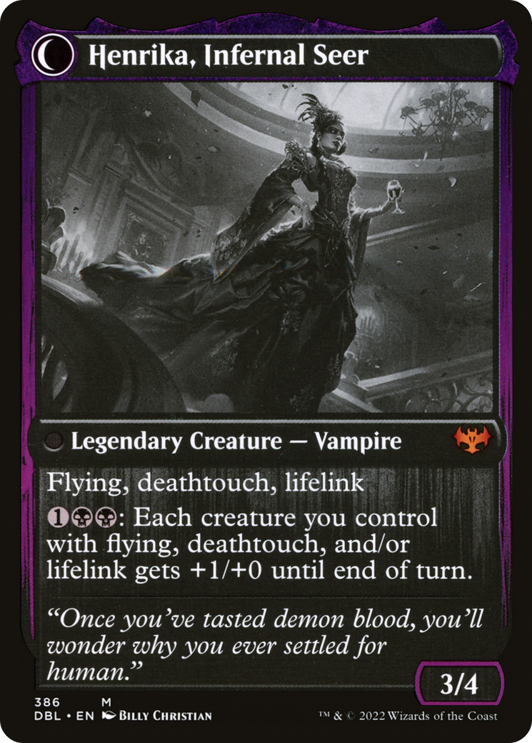 Henrika Domnathi // Henrika, Infernal Seer (DBL-386) - Innistrad: Double Feature: (Double Faced Transform) - Premium MTG Single from Wizards of the Coast - Just $0.55! Shop now at Game Crave Tournament Store