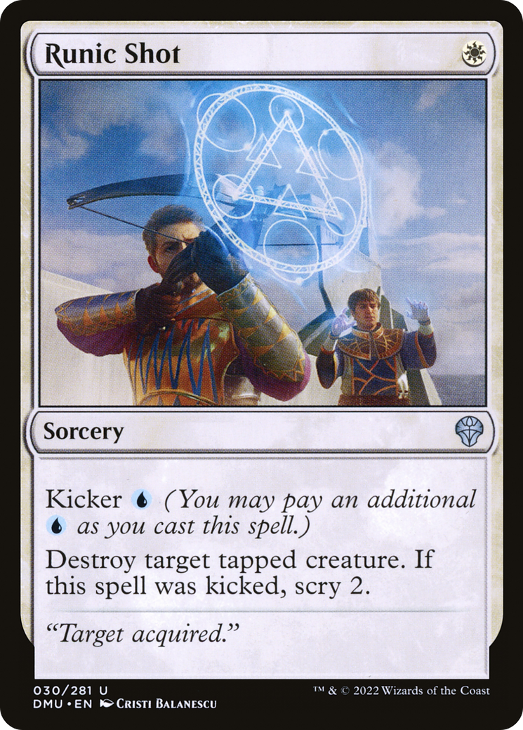Runic Shot (DMU-030) - Dominaria United - Premium MTG Single from Wizards of the Coast - Just $0.08! Shop now at Game Crave Tournament Store
