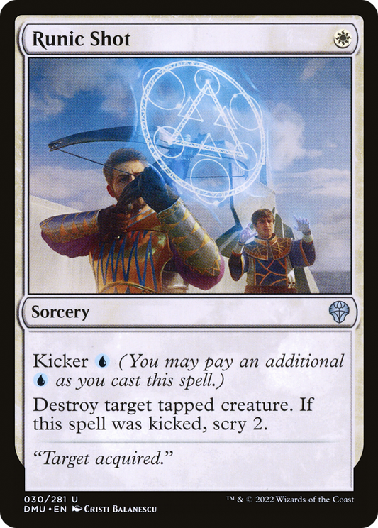 Runic Shot (DMU-030) - Dominaria United - Premium MTG Single from Wizards of the Coast - Just $0.08! Shop now at Game Crave Tournament Store