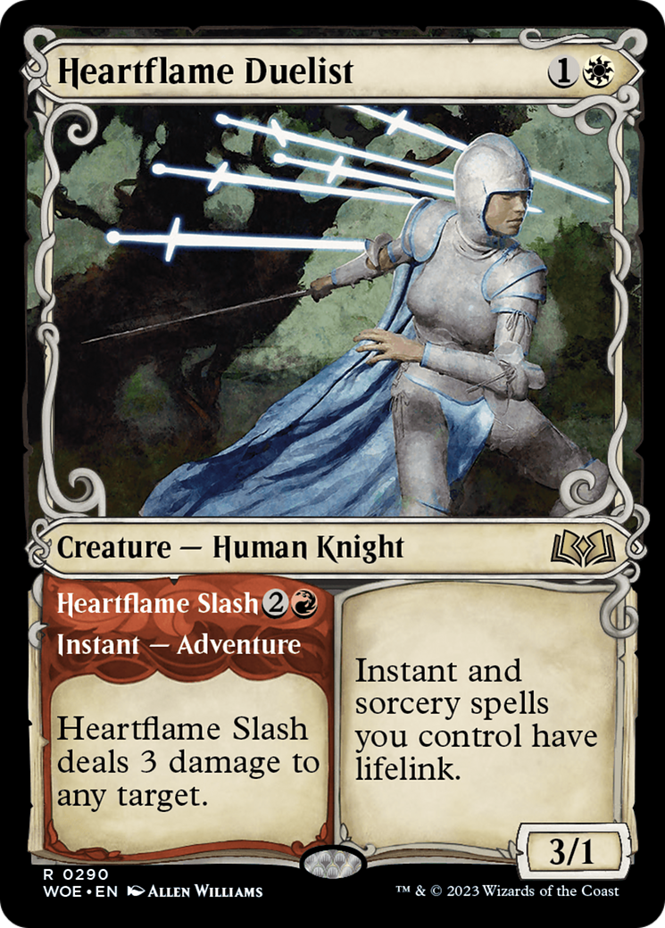 Heartflame Duelist // Heartflame Slash (WOE-290) - Wilds of Eldraine: (Showcase) - Premium MTG Single from Wizards of the Coast - Just $0.08! Shop now at Game Crave Tournament Store