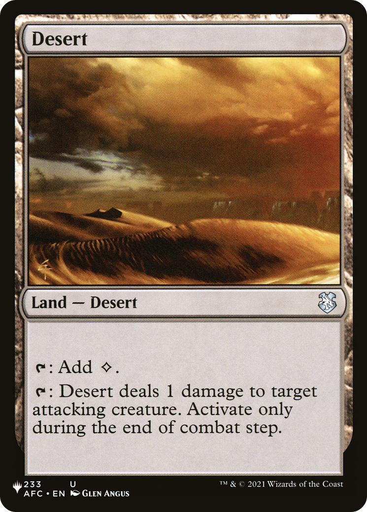 Desert (PLIST-888) - The List - Premium MTG Single from Wizards of the Coast - Just $2.10! Shop now at Game Crave Tournament Store