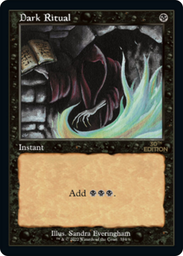 Dark Ritual (30A-394) - 30th Anniversary Edition - Premium MTG Single from Wizards of the Coast - Just $71.28! Shop now at Game Crave Tournament Store