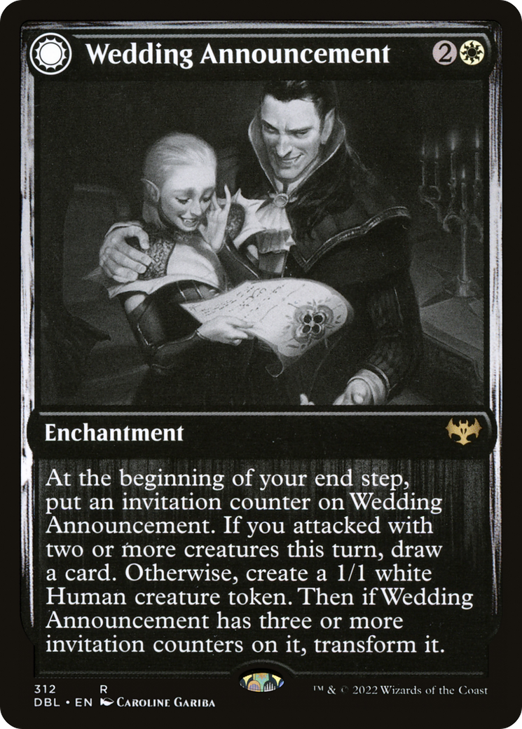 Wedding Announcement // Wedding Festivity (DBL-312) - Innistrad: Double Feature: (Double Faced Transform) - Premium MTG Single from Wizards of the Coast - Just $0.50! Shop now at Game Crave Tournament Store