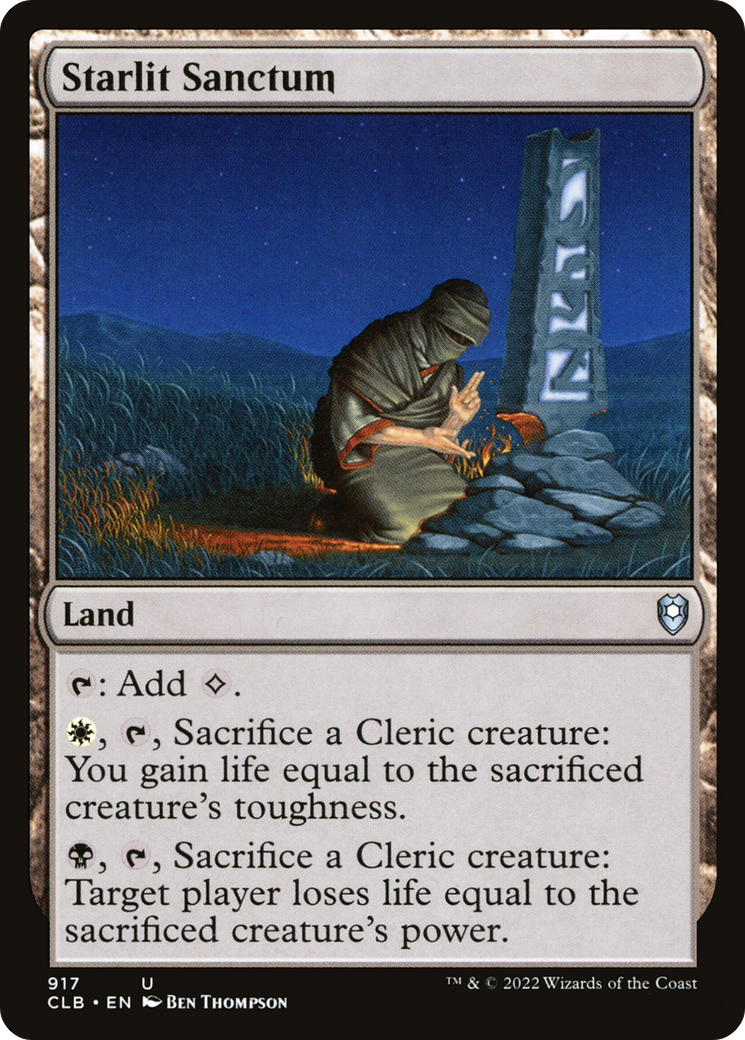 Starlit Sanctum (CLB-917) - Commander Legends: Battle for Baldur's Gate - Premium MTG Single from Wizards of the Coast - Just $0.08! Shop now at Game Crave Tournament Store