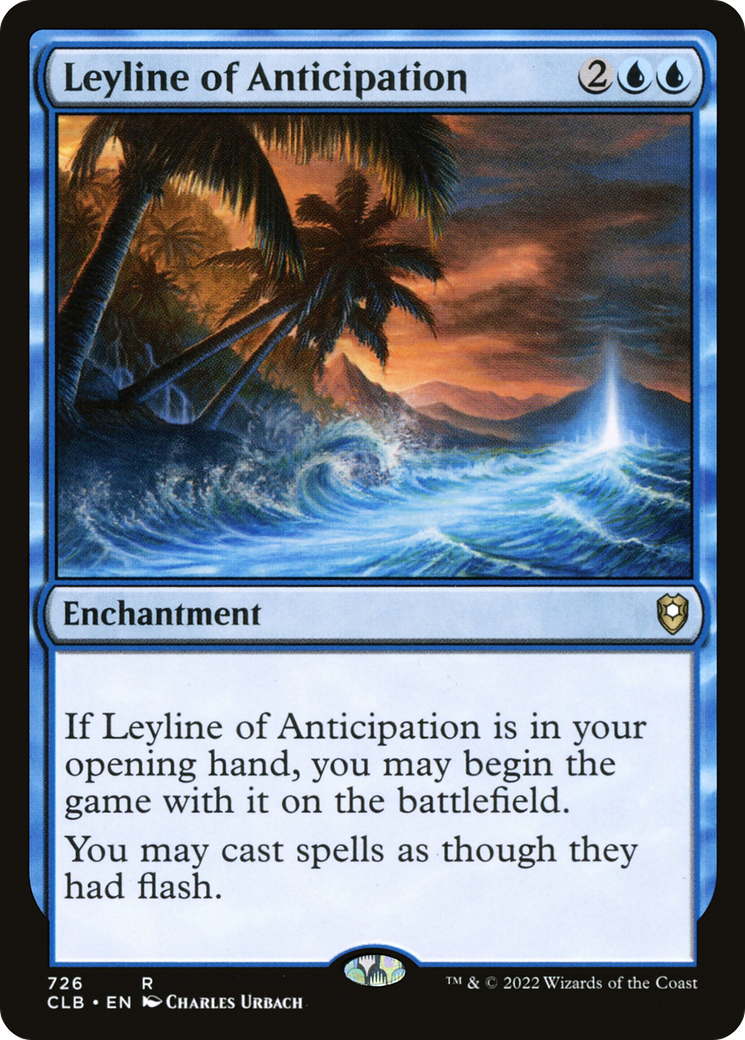 Leyline of Anticipation (CLB-726) - Commander Legends: Battle for Baldur's Gate - Premium MTG Single from Wizards of the Coast - Just $0.53! Shop now at Game Crave Tournament Store