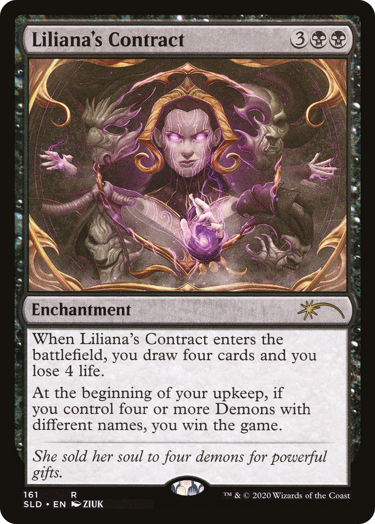 Liliana's Contract (SLD-161) - Secret Lair Drop Foil - Premium MTG Single from Wizards of the Coast - Just $1.91! Shop now at Game Crave Tournament Store
