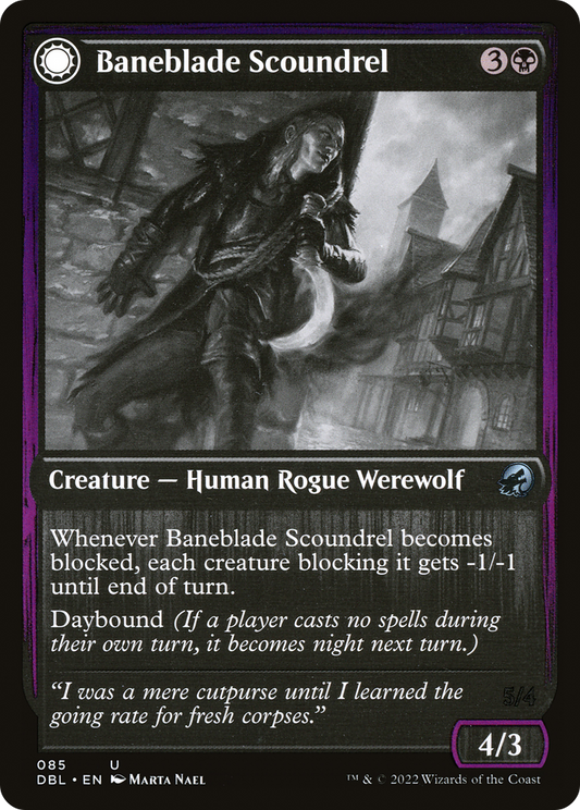 Baneblade Scoundrel // Baneclaw Marauder (DBL-085) - Innistrad: Double Feature: (Double Faced Transform) - Premium MTG Single from Wizards of the Coast - Just $0.08! Shop now at Game Crave Tournament Store