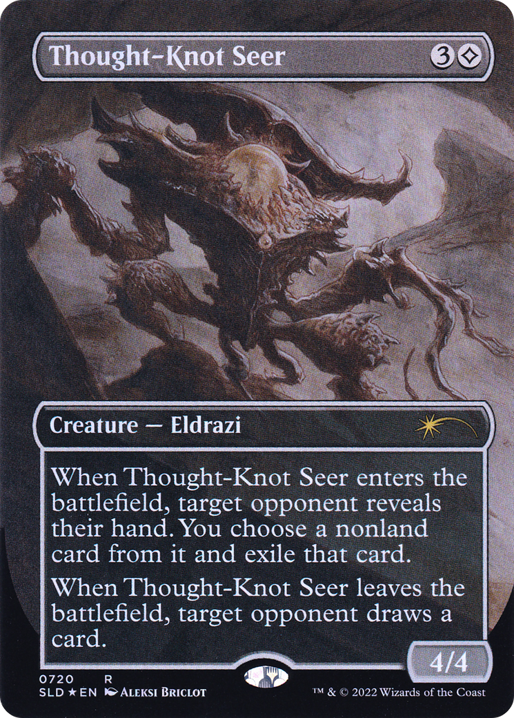 Thought-Knot Seer (SLD-720) - Secret Lair Drop (Borderless) Foil - Premium MTG Single from Wizards of the Coast - Just $1.52! Shop now at Game Crave Tournament Store