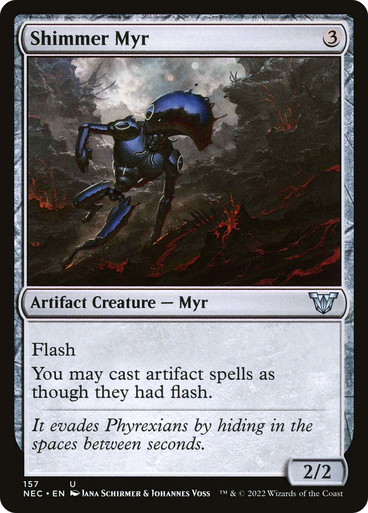 Shimmer Myr (NEC-157) - Neon Dynasty Commander - Premium MTG Single from Wizards of the Coast - Just $0.08! Shop now at Game Crave Tournament Store