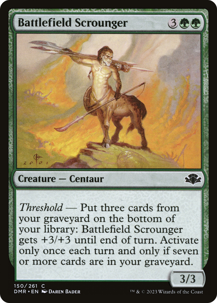 Battlefield Scrounger (DMR-150) - Dominaria Remastered Foil - Premium MTG Single from Wizards of the Coast - Just $0.08! Shop now at Game Crave Tournament Store