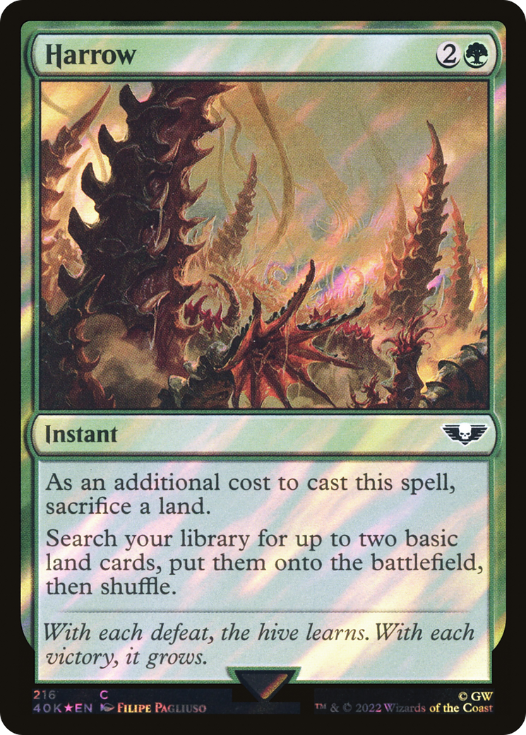 Harrow (40K-216★) - Warhammer 40,000 Commander Foil - Premium MTG Single from Wizards of the Coast - Just $1.18! Shop now at Game Crave Tournament Store