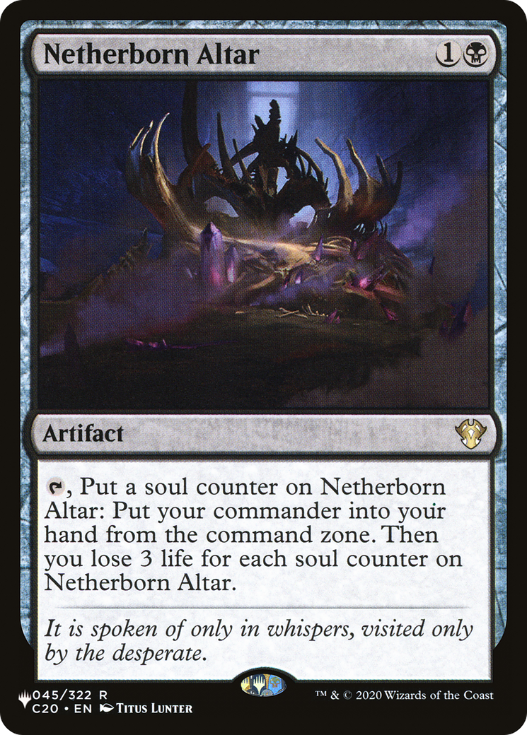 Netherborn Altar (PLIST-1193) - The List - Premium MTG Single from Wizards of the Coast - Just $0.10! Shop now at Game Crave Tournament Store
