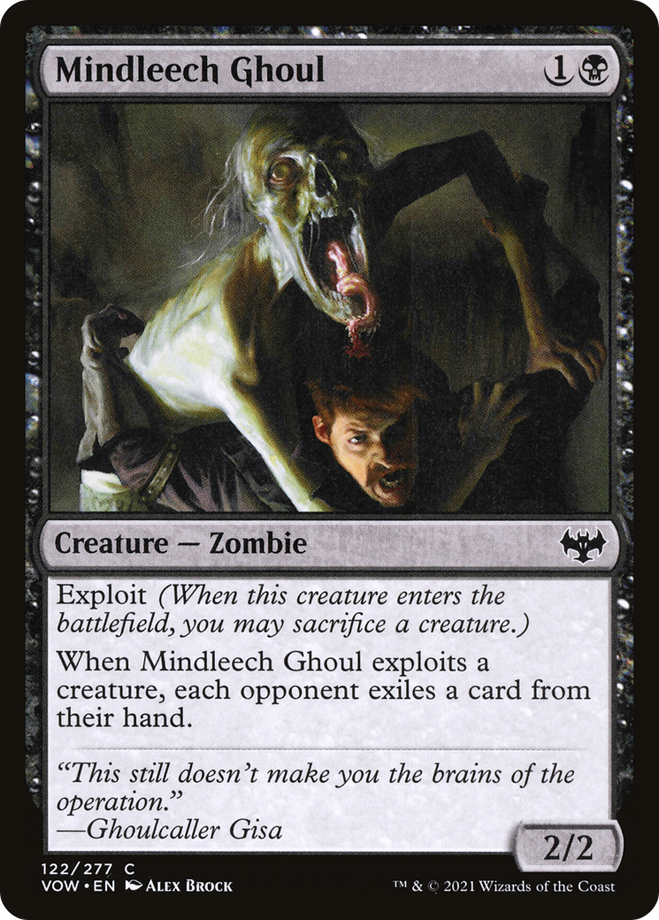 Mindleech Ghoul (VOW-122) - Innistrad: Crimson Vow - Premium MTG Single from Wizards of the Coast - Just $0.25! Shop now at Game Crave Tournament Store