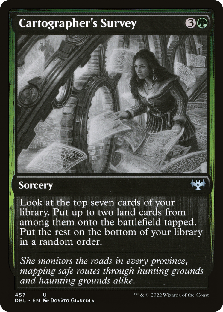 Cartographer's Survey (DBL-457) - Innistrad: Double Feature - Premium MTG Single from Wizards of the Coast - Just $0.08! Shop now at Game Crave Tournament Store