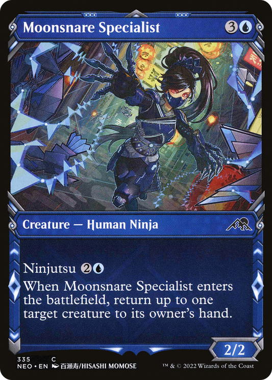 Moonsnare Specialist (NEO-335) - Kamigawa: Neon Dynasty: (Showcase) - Premium MTG Single from Wizards of the Coast - Just $0.08! Shop now at Game Crave Tournament Store