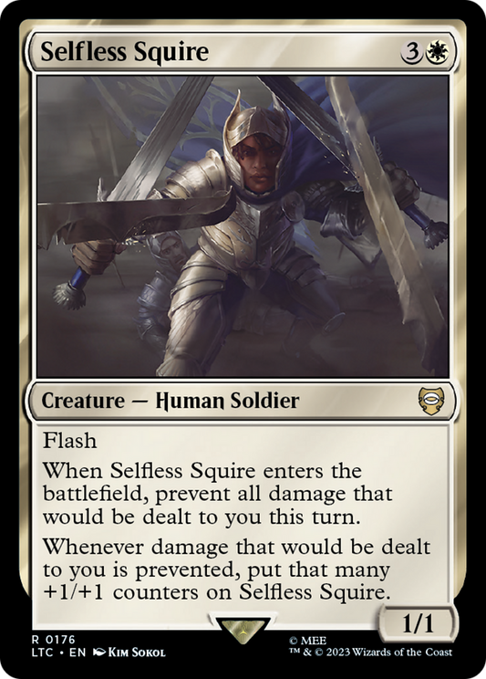 Selfless Squire (LTC-176) - Tales of Middle-earth Commander - Premium MTG Single from Wizards of the Coast - Just $0.08! Shop now at Game Crave Tournament Store