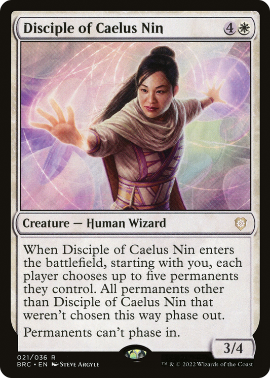 Disciple of Caelus Nin (BRC-021) - The Brothers' War Commander - Premium MTG Single from Wizards of the Coast - Just $0.08! Shop now at Game Crave Tournament Store