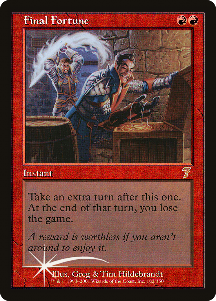 Final Fortune (7ED-182★) - Seventh Edition Foil - Premium MTG Single from Wizards of the Coast - Just $240! Shop now at Game Crave Tournament Store