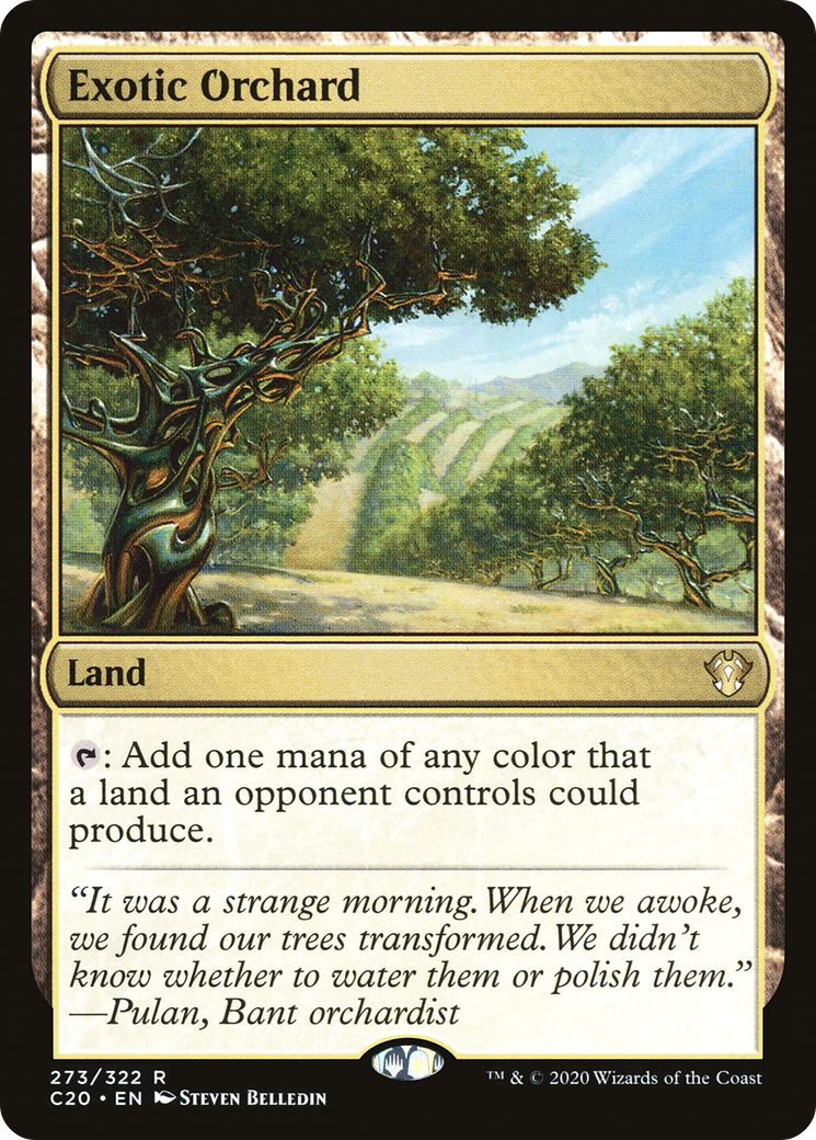 Exotic Orchard (C20-273) - Commander 2020 - Premium MTG Single from Wizards of the Coast - Just $0.08! Shop now at Game Crave Tournament Store