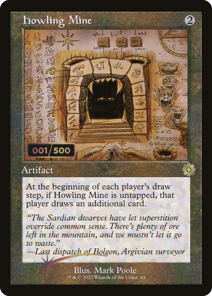 Howling Mine (BRR-83Z) - The Brothers' War Retro Artifacts Foil - Premium MTG Single from Wizards of the Coast - Just $175.99! Shop now at Game Crave Tournament Store