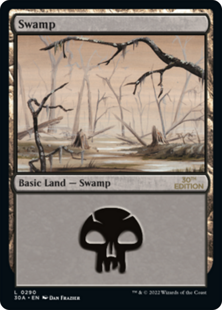 Swamp (30A-290) - 30th Anniversary Edition - Premium MTG Single from Wizards of the Coast - Just $0.41! Shop now at Game Crave Tournament Store