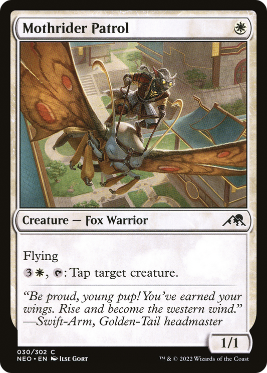 Mothrider Patrol (NEO-030) - Kamigawa: Neon Dynasty - Premium MTG Single from Wizards of the Coast - Just $0.25! Shop now at Game Crave Tournament Store