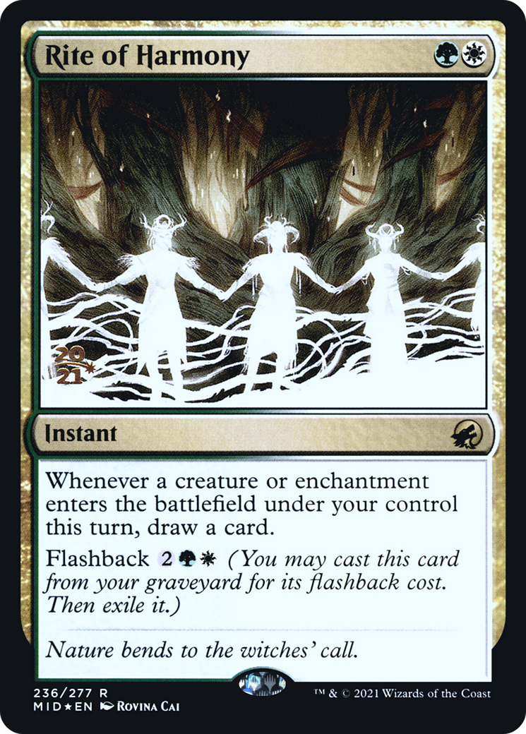 Rite of Harmony (PMID-236S) - Innistrad: Midnight Hunt Promos Foil - Premium MTG Single from Wizards of the Coast - Just $0.77! Shop now at Game Crave Tournament Store