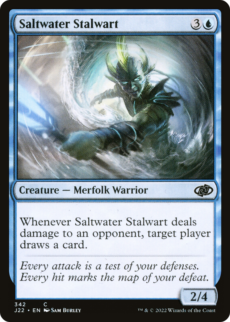 Saltwater Stalwart (J22-342) - Jumpstart 2022 - Premium MTG Single from Wizards of the Coast - Just $0.08! Shop now at Game Crave Tournament Store