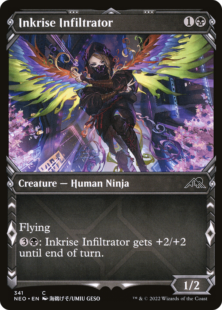 Inkrise Infiltrator (NEO-341) - Kamigawa: Neon Dynasty: (Showcase) - Premium MTG Single from Wizards of the Coast - Just $0.08! Shop now at Game Crave Tournament Store