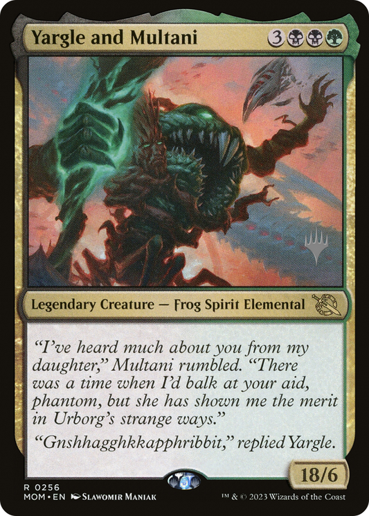 Yargle and Multani (PMOM-256P) - March of the Machine Promos Foil - Premium MTG Single from Wizards of the Coast - Just $0.40! Shop now at Game Crave Tournament Store