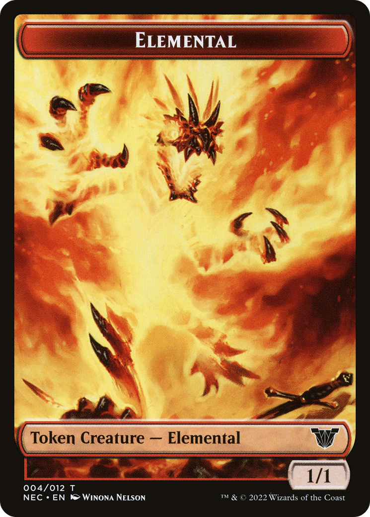 Elemental (TNEC-004) - Neon Dynasty Commander Tokens - Premium MTG Single from Wizards of the Coast - Just $0! Shop now at Game Crave Tournament Store