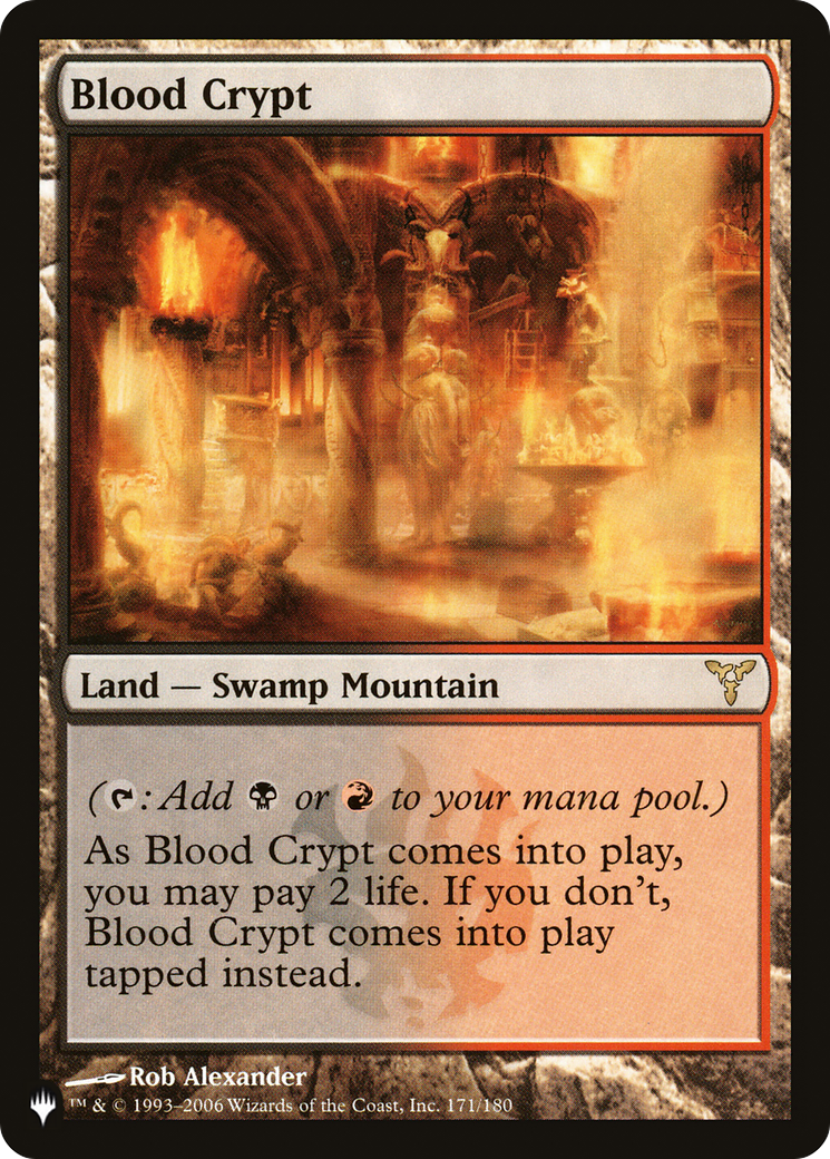 Blood Crypt (PLIST-650) - The List - Premium MTG Single from Wizards of the Coast - Just $4.19! Shop now at Game Crave Tournament Store
