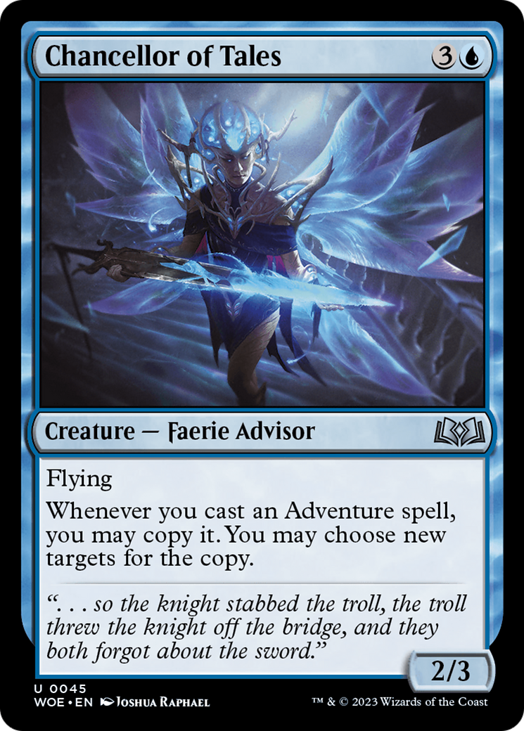 Chancellor of Tales (WOE-045) - Wilds of Eldraine - Premium MTG Single from Wizards of the Coast - Just $0.08! Shop now at Game Crave Tournament Store